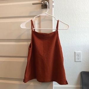 Seersucker Apron Tank Top